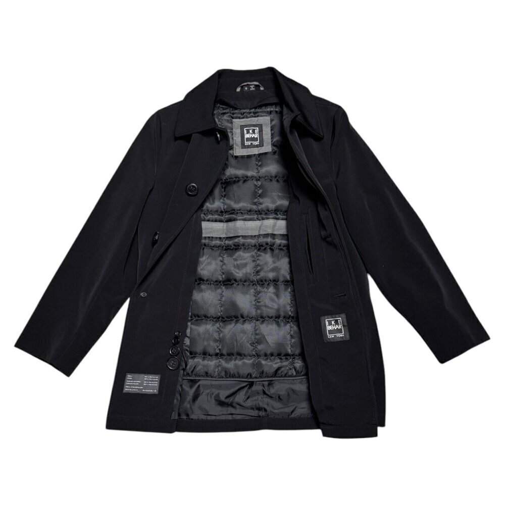 IKE BEHAR Winter Lined Insulated Business Casual Trench Jacket Coat Womens 10